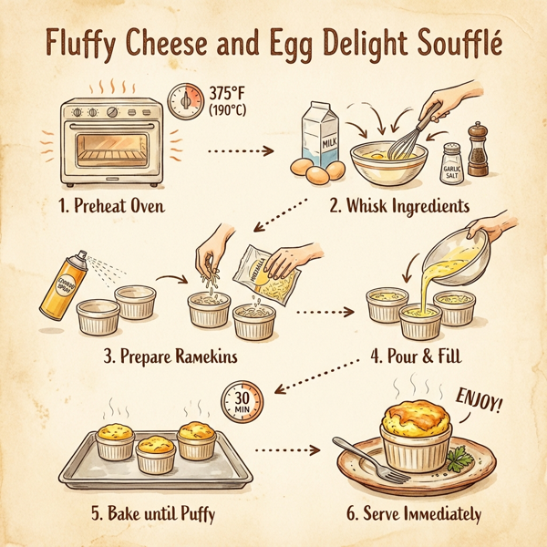 Fluffy Cheese and Egg Delight Soufflé instructions