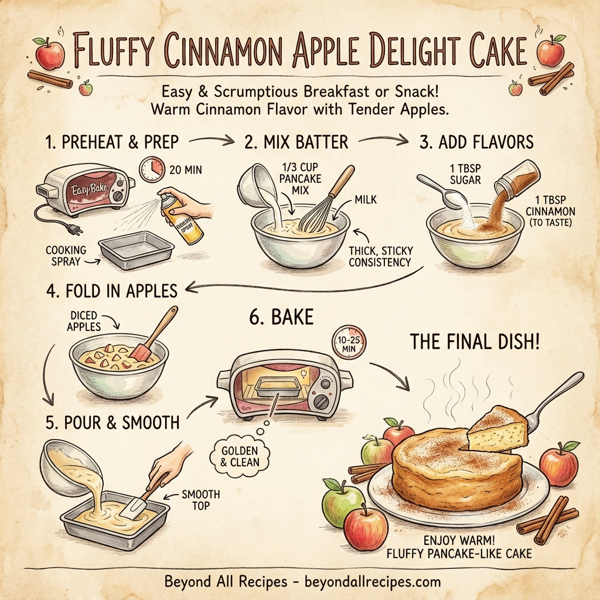 Fluffy Cinnamon Apple Delight Cake instructions