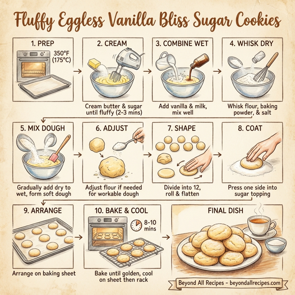 Fluffy Eggless Vanilla Bliss Sugar Cookies instructions