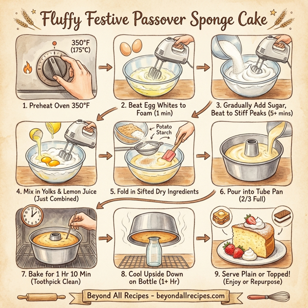 Fluffy Festive Passover Sponge Cake instructions