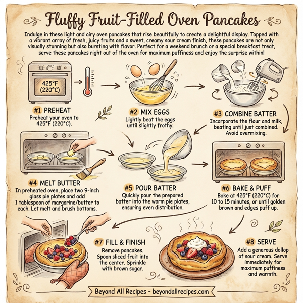 Fluffy Fruit-Filled Oven Pancakes instructions
