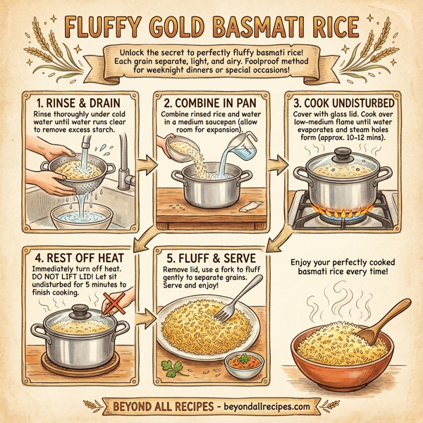 Fluffy Gold Basmati Rice instructions
