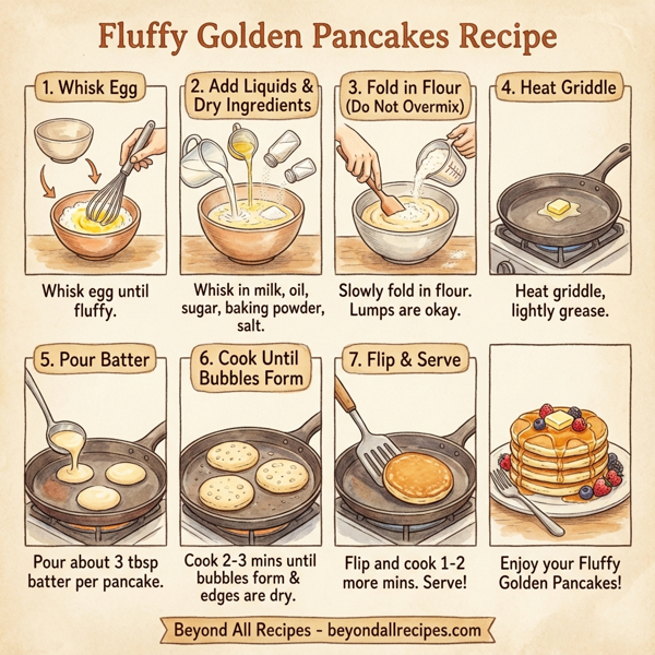 Fluffy Golden Pancakes instructions