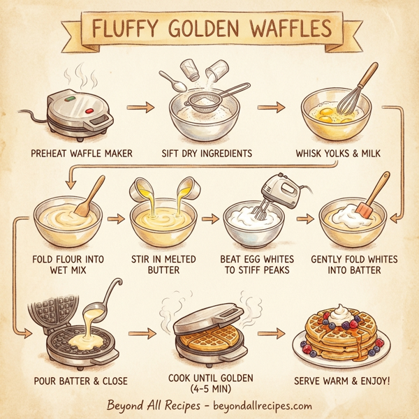 Fluffy Golden Waffles instructions
