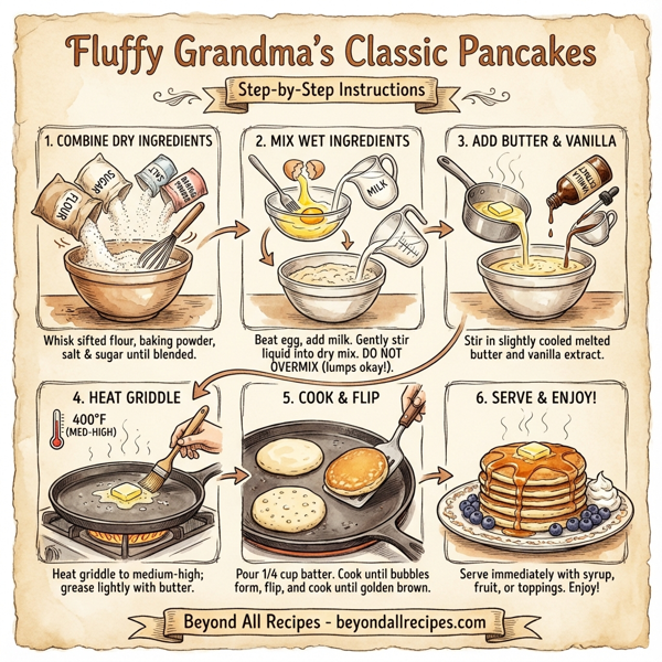 Fluffy Grandma's Classic Pancakes instructions