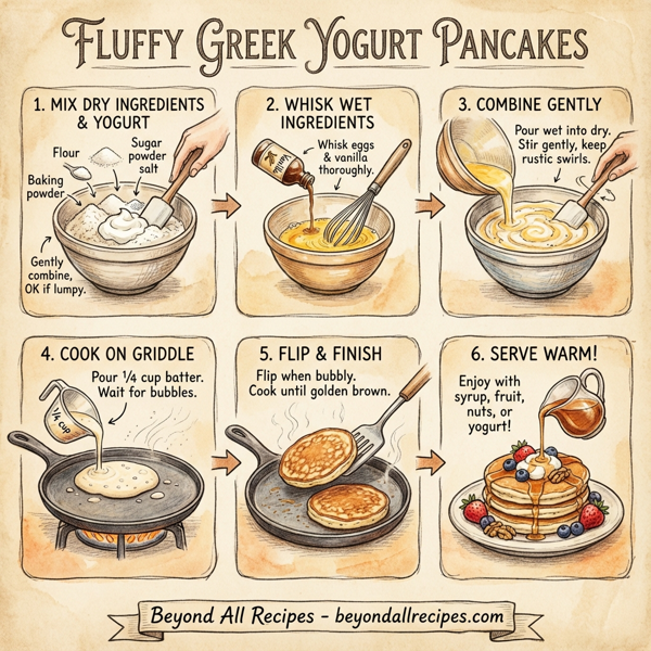 Fluffy Greek Yogurt Pancakes instructions