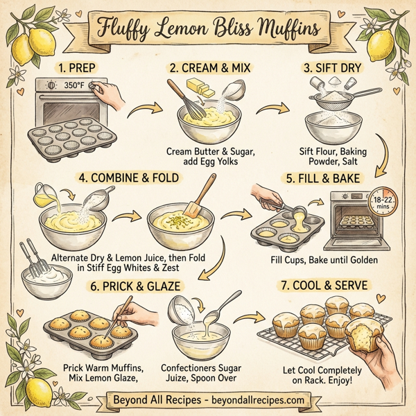 Fluffy Lemon Bliss Muffins instructions