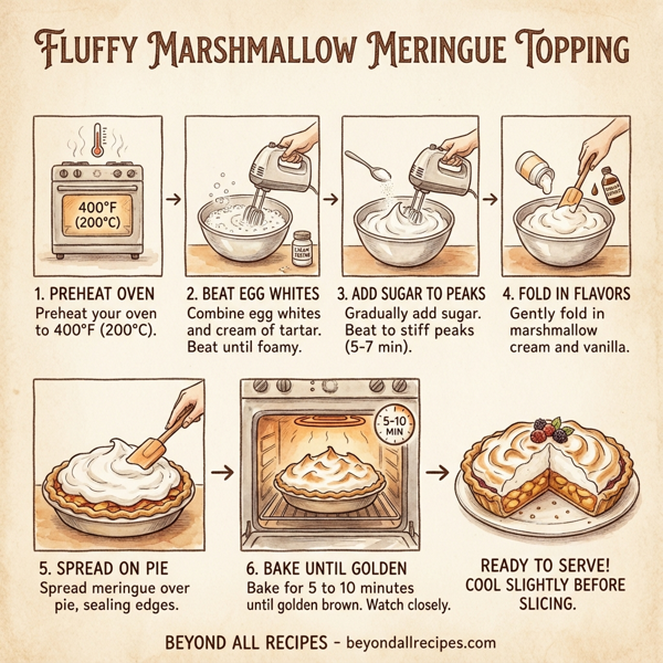 Fluffy Marshmallow Meringue Topping instructions