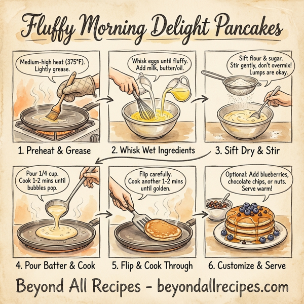 Fluffy Morning Delight Pancakes instructions