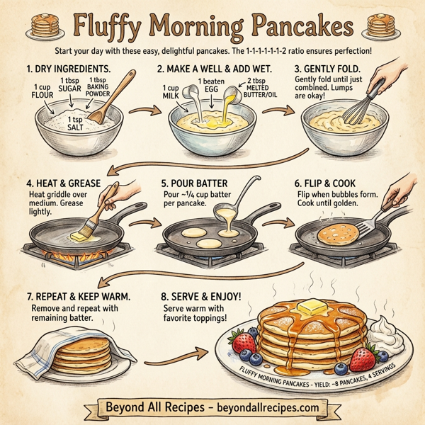 Fluffy Morning Pancakes instructions