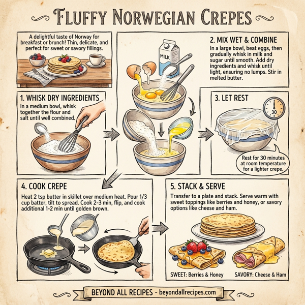 Fluffy Norwegian Crepes instructions