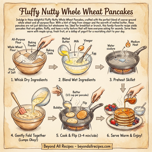 Fluffy Nutty Whole Wheat Pancakes instructions