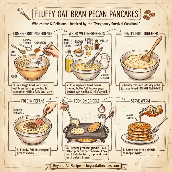 Fluffy Oat Bran Pecan Pancakes instructions