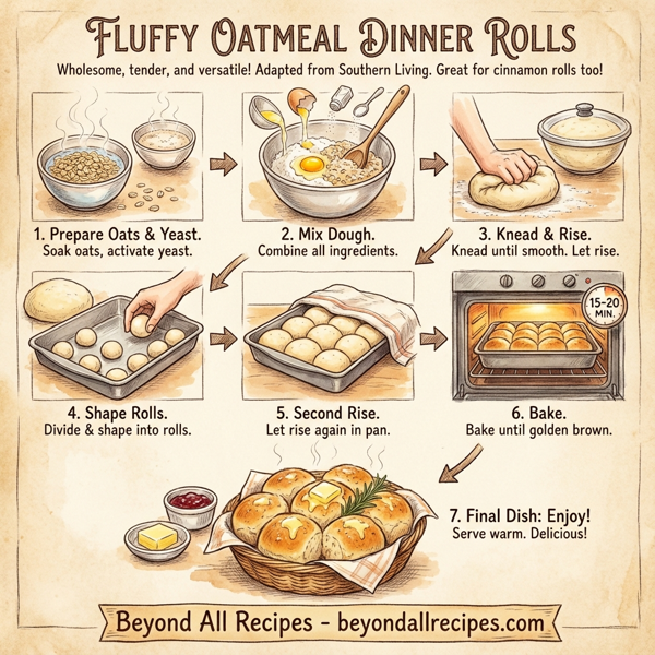 Fluffy Oatmeal Dinner Rolls instructions