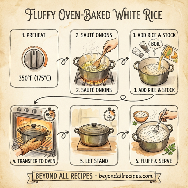 Fluffy Oven-Baked White Rice instructions