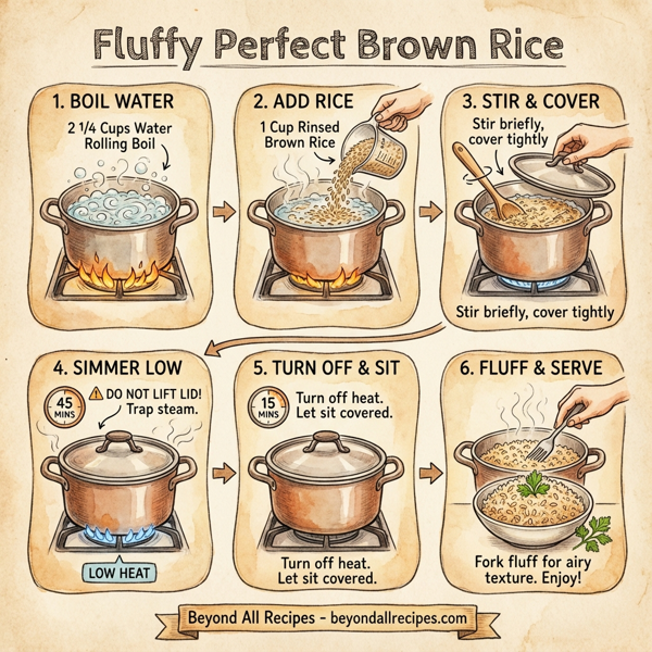 Fluffy Perfect Brown Rice instructions