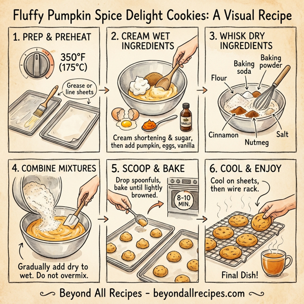 Fluffy Pumpkin Spice Delight Cookies instructions