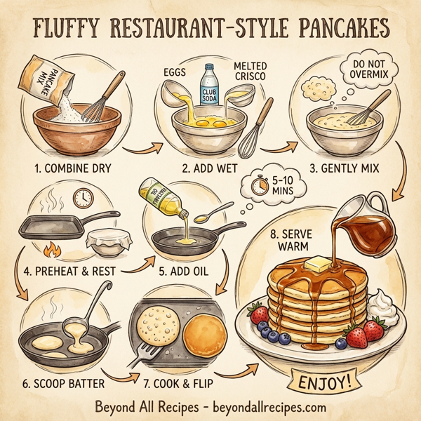 Fluffy Restaurant-Style Pancakes instructions