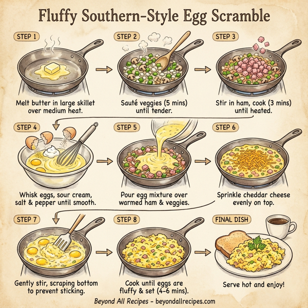 Fluffy Southern-Style Egg Scramble instructions