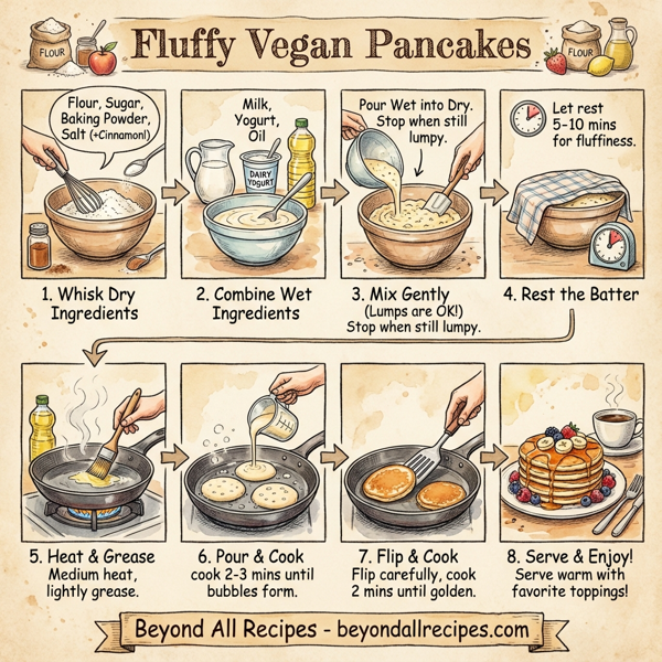 Fluffy Vegan Pancakes instructions