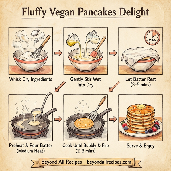 Fluffy Vegan Pancakes Delight instructions