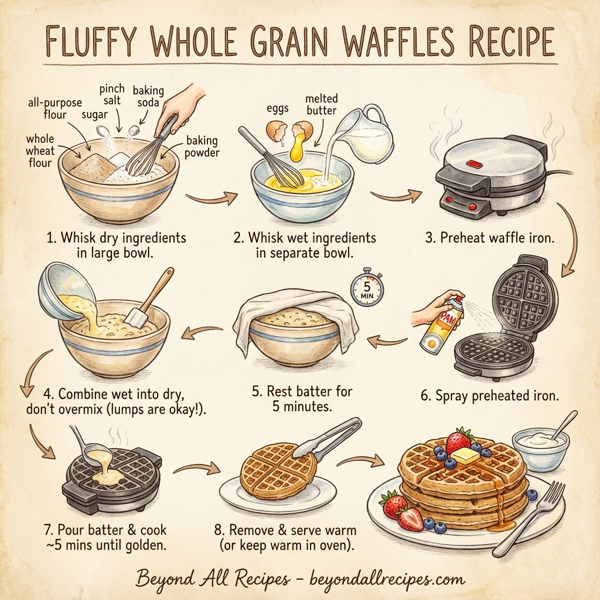 Fluffy Whole Grain Waffles instructions