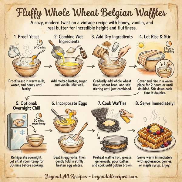 Fluffy Whole Wheat Belgian Waffles instructions