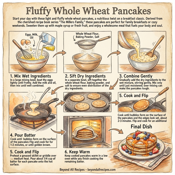 Fluffy Whole Wheat Pancakes instructions