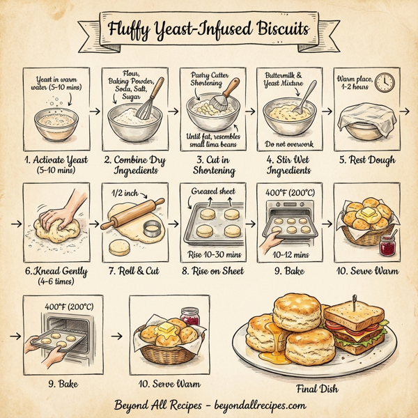 Fluffy Yeast-Infused Biscuits instructions