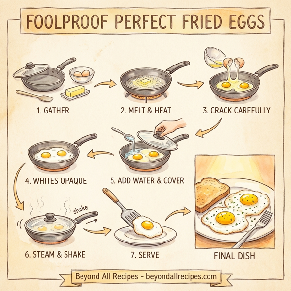 Foolproof Perfect Fried Eggs instructions