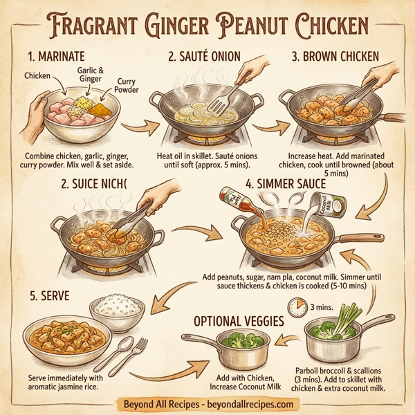 Fragrant Ginger Peanut Chicken instructions