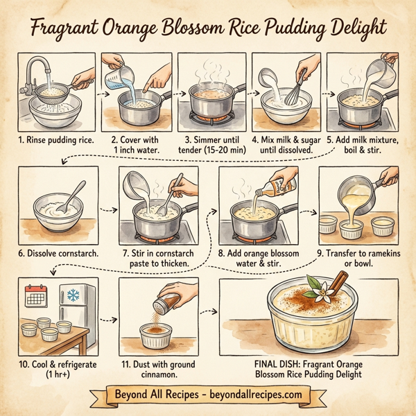 Fragrant Orange Blossom Rice Pudding Delight instructions