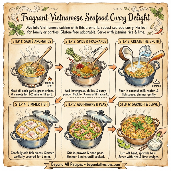 Fragrant Vietnamese Seafood Curry Delight instructions
