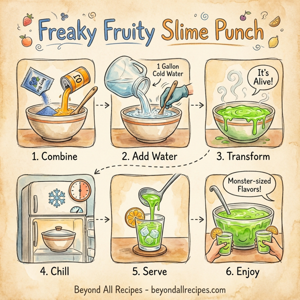 Freaky Fruity Slime Punch instructions