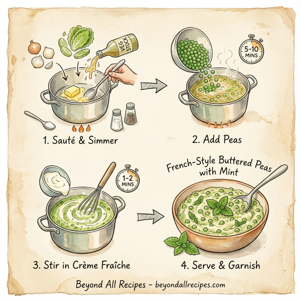 French-Style Buttered Peas with Mint instructions