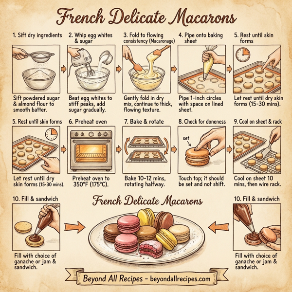 French Delicate Macarons instructions