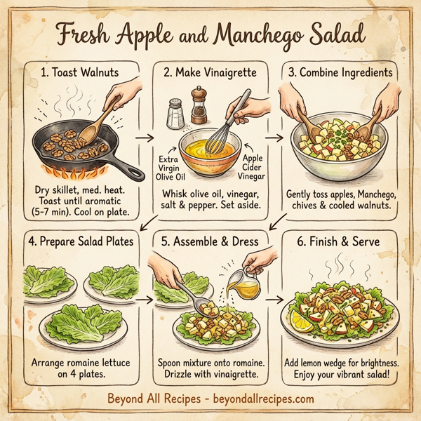Fresh Apple and Manchego Salad instructions