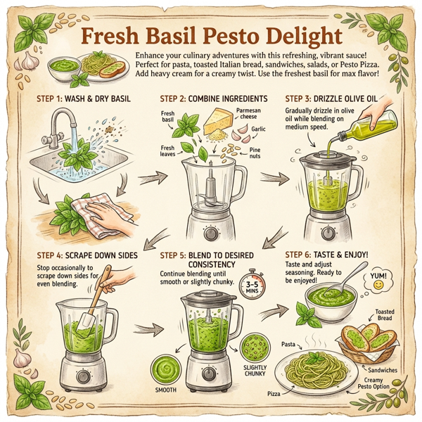 Fresh Basil Pesto Delight instructions