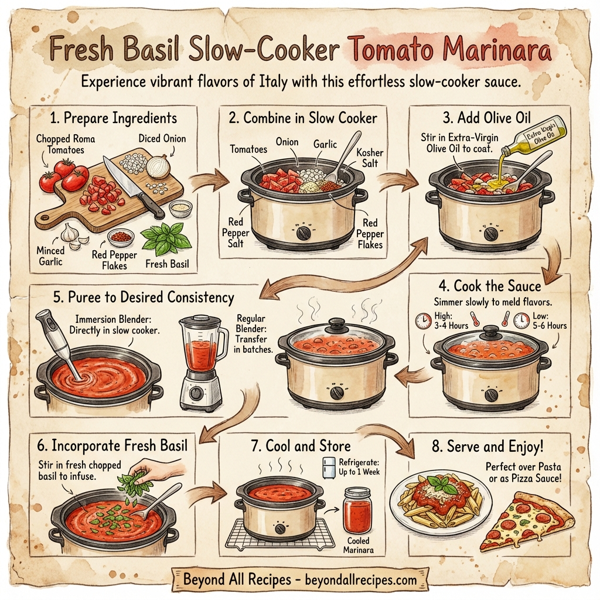 Fresh Basil Slow-Cooker Tomato Marinara instructions