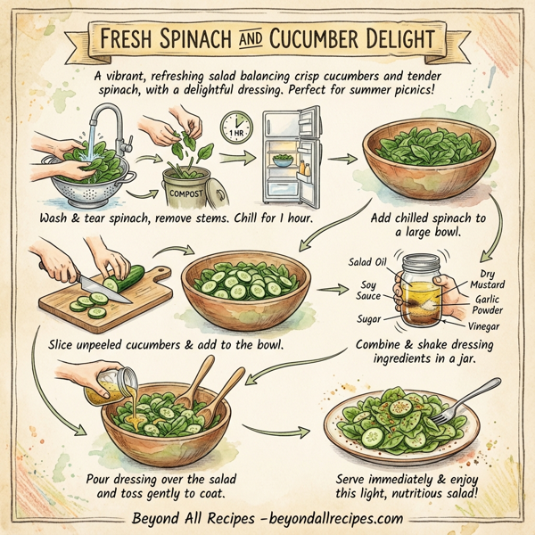 Fresh Spinach and Cucumber Delight instructions