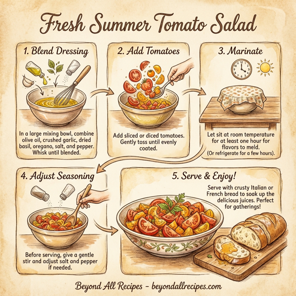 Fresh Summer Tomato Salad instructions