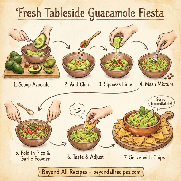 Fresh Tableside Guacamole Fiesta instructions
