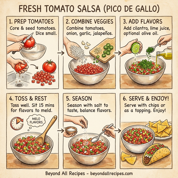 Fresh Tomato Salsa (Pico de Gallo) instructions
