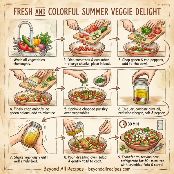 Fresh and Colorful Summer Veggie Delight instructions
