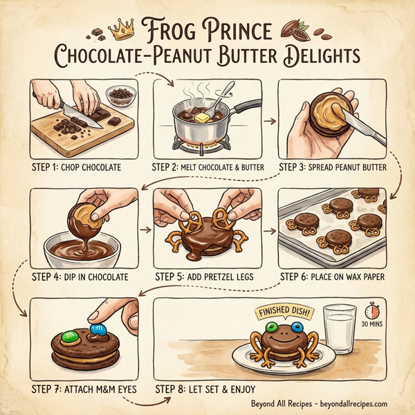Frog Prince Chocolate-Peanut Butter Delights instructions