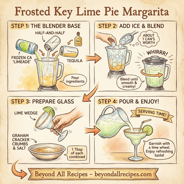 Frosted Key Lime Pie Margarita instructions