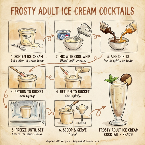 Frosty Adult Ice Cream Cocktails instructions