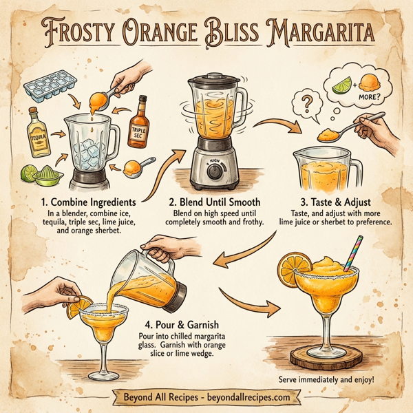 Frosty Orange Bliss Margarita instructions