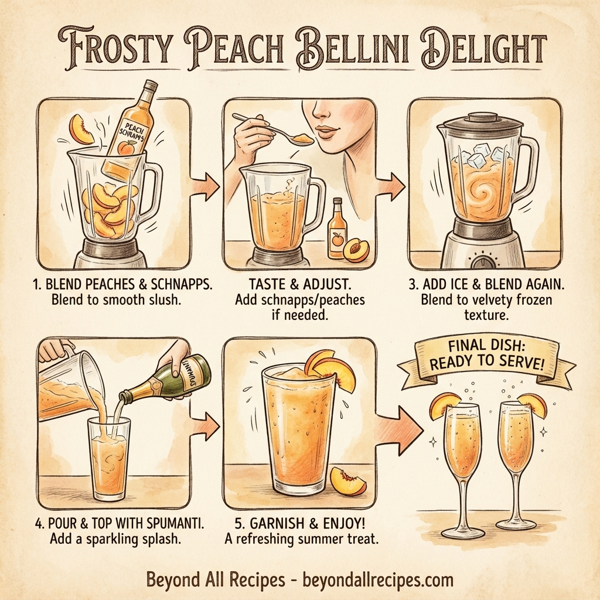 Frosty Peach Bellini Delight instructions