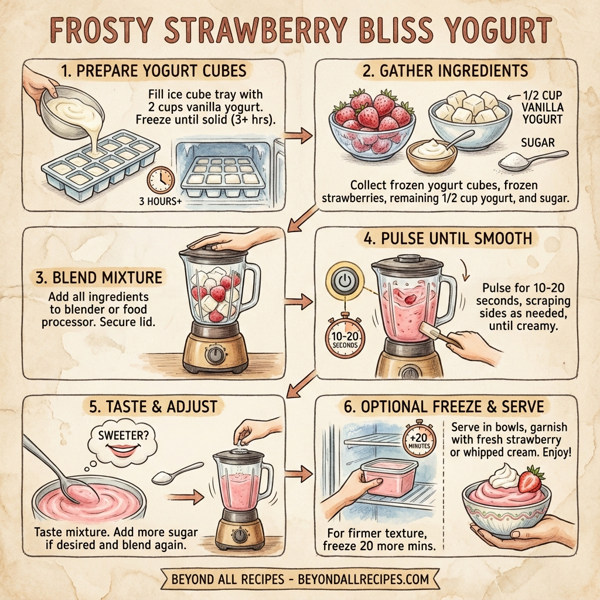 Frosty Strawberry Bliss Yogurt instructions